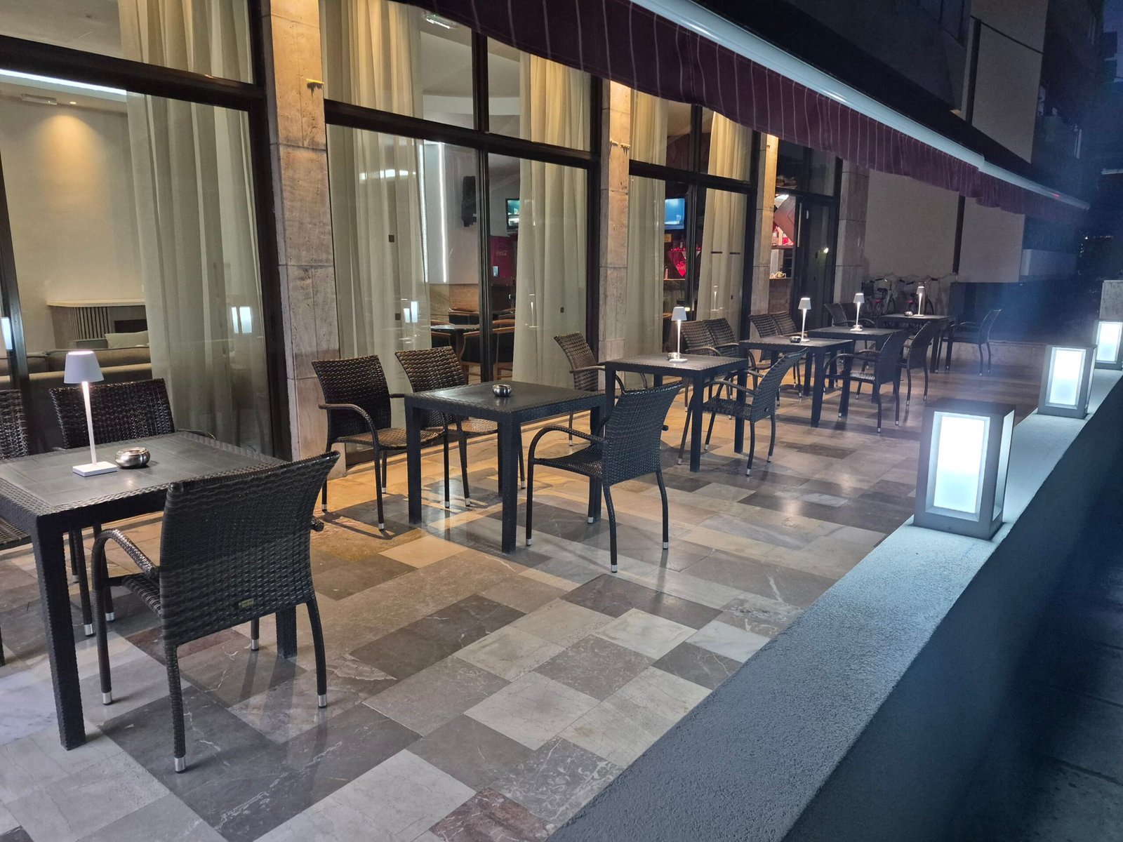 Poseidon Hotel outdoor area in Kos.